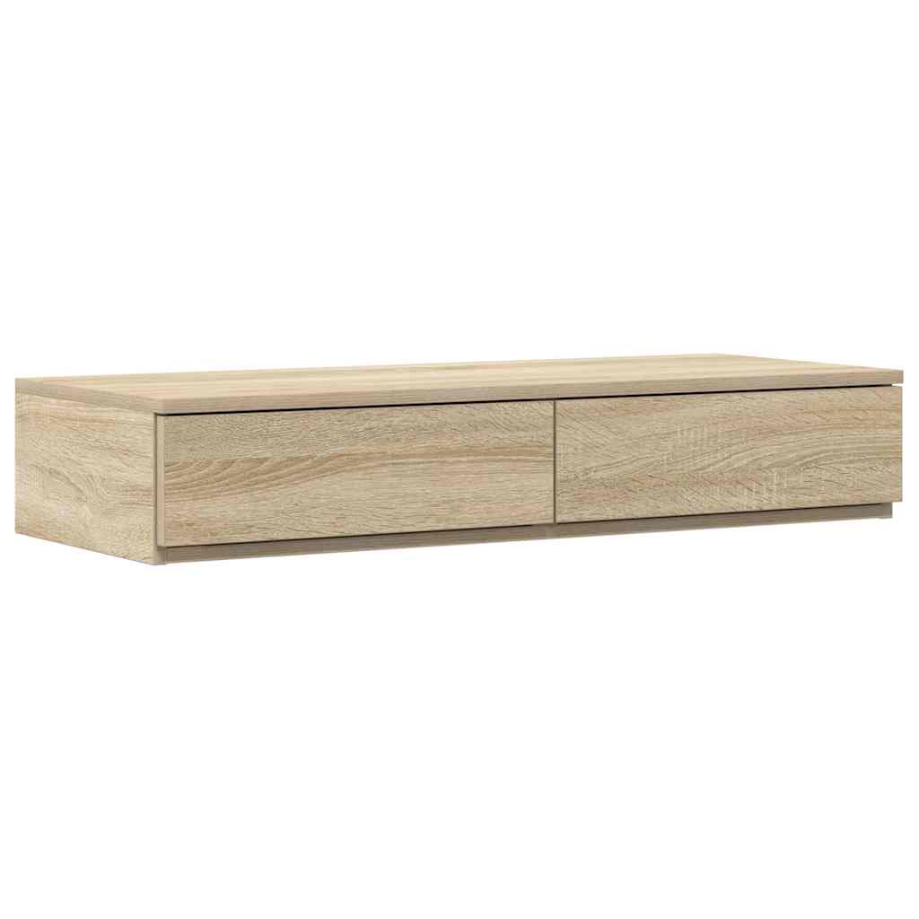 Bed Drawers Sonoma Oak 75 x 36.5 x 16.5 cm Engineered Wood