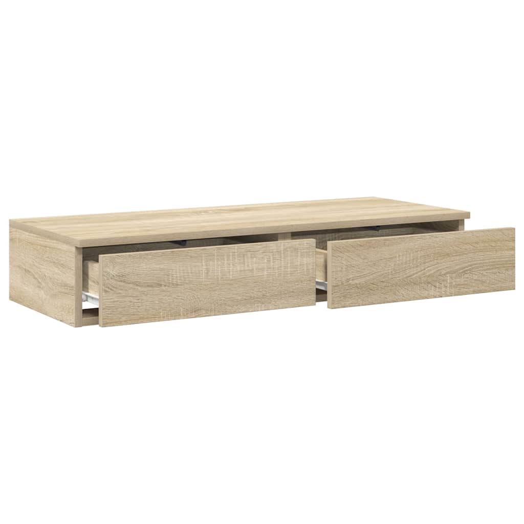 Bed Drawers Sonoma Oak 75 x 36.5 x 16.5 cm Engineered Wood