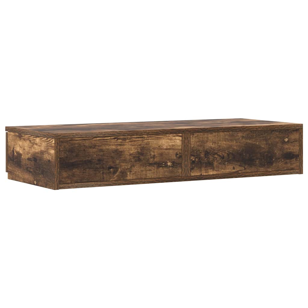 Bed Drawers Smoked Oak 75 x 36.5 x 16.5 cm Engineered Wood