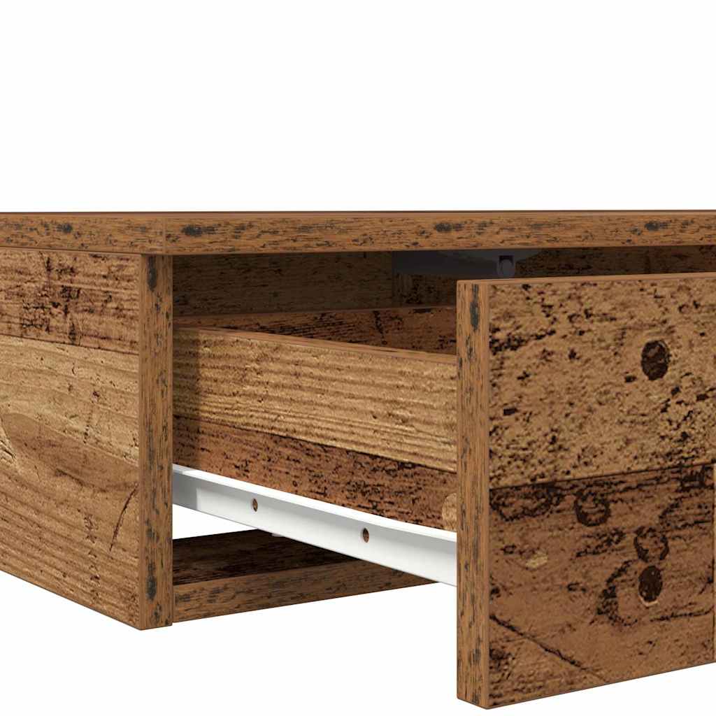 Bed Drawers Old Wood 75 x 36.5 x 16.5 cm Engineered Wood