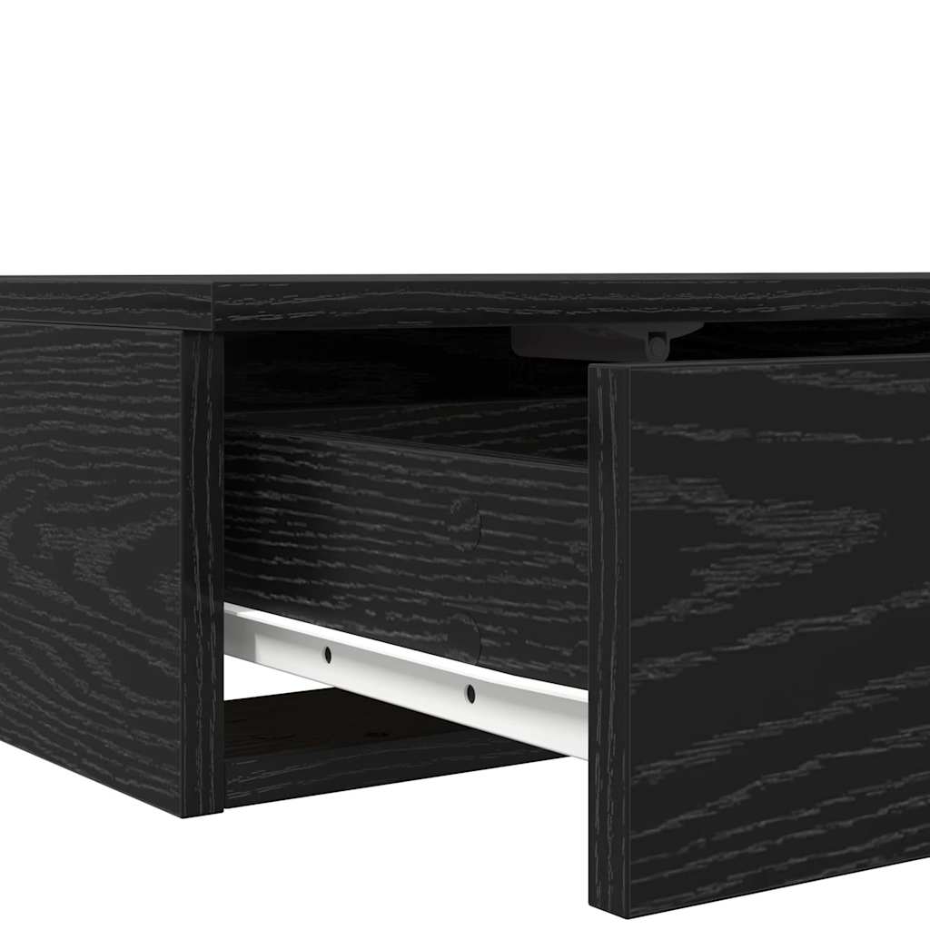 Bed Drawers Black Oak 160 x 36.5 x 16.5 cm Engineered Wood