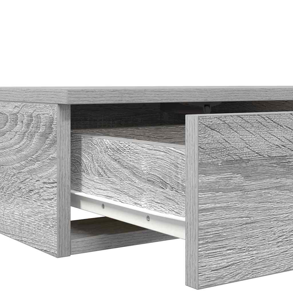 Bed Drawers Grey Sonoma 160 x 36.5 x 16.5 cm Engineered Wood
