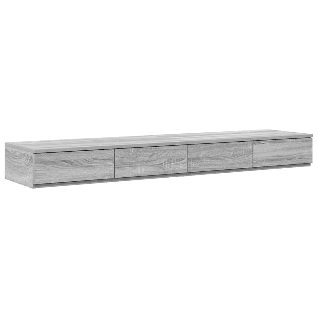 Bed Drawers Grey Sonoma 160 x 36.5 x 16.5 cm Engineered Wood