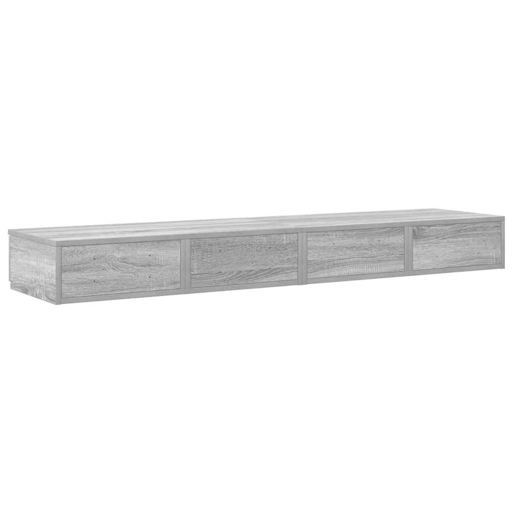 Bed Drawers Grey Sonoma 160 x 36.5 x 16.5 cm Engineered Wood