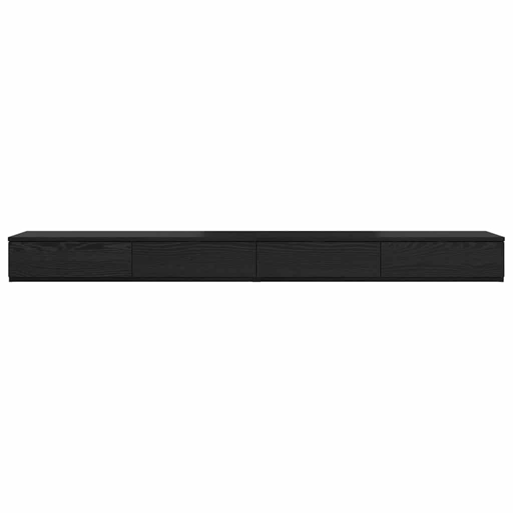 Bed Drawers Black Oak 180 x 36.5 x 16.5 cm Engineered Wood