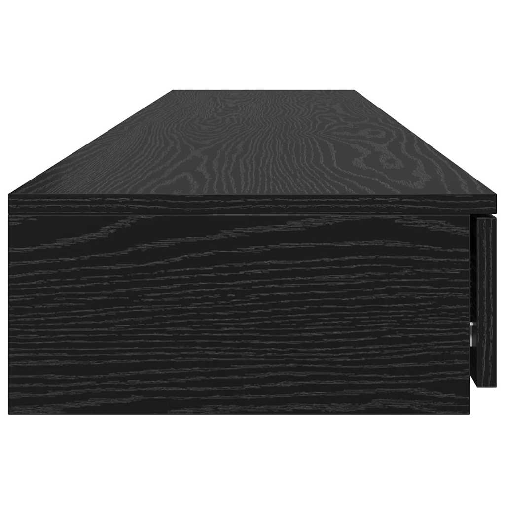 Bed Drawers Black Oak 180 x 36.5 x 16.5 cm Engineered Wood