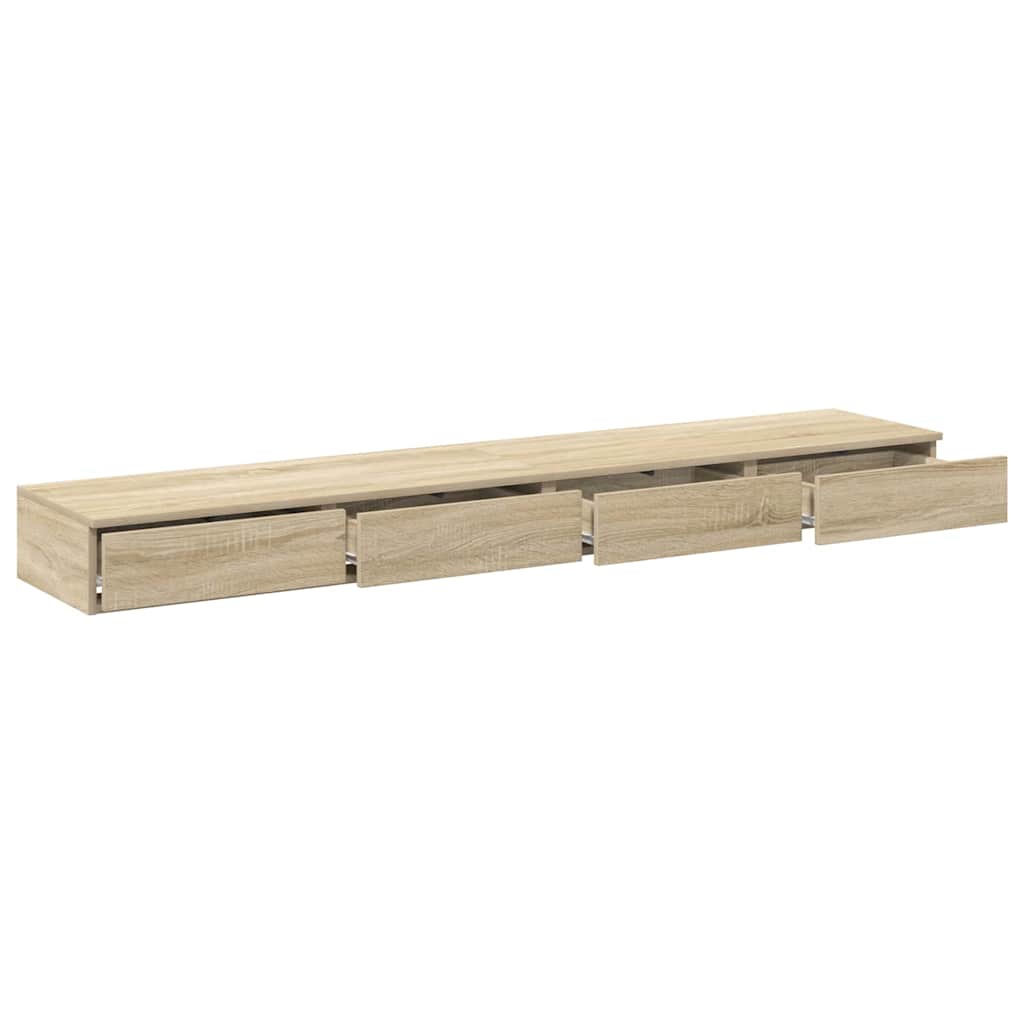 Bed Drawers Sonoma Oak 180 x 36.5 x 16.5 cm Engineered Wood