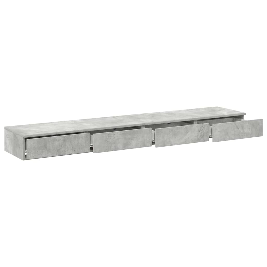 Bed Drawers Concrete Grey 180 x 36.5 x 16.5 cm Engineered Wood