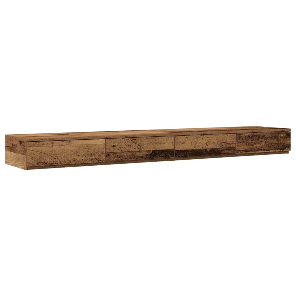 Bed Drawers Old Wood 180 x 36.5 x 16.5 cm Engineered Wood