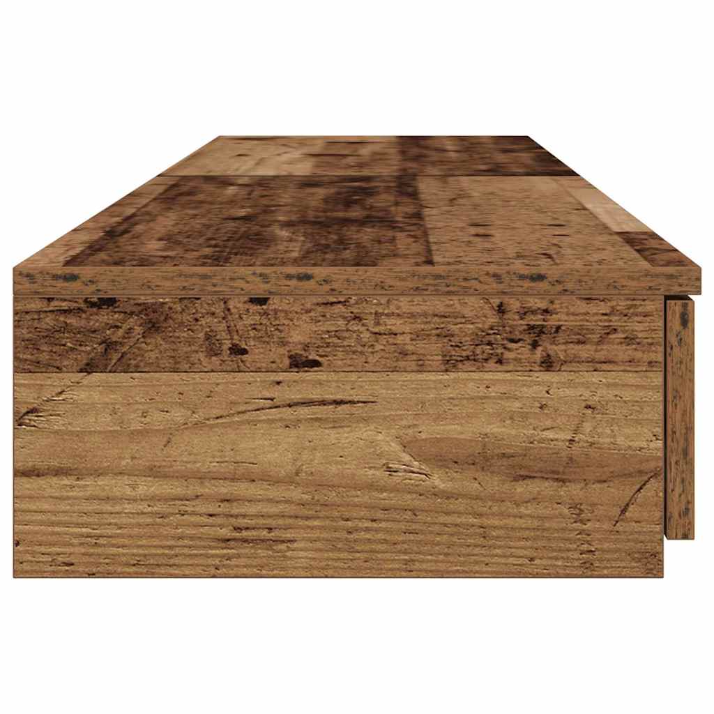 Bed Drawers Old Wood 135 x 36.5 x 16.5 cm Engineered Wood