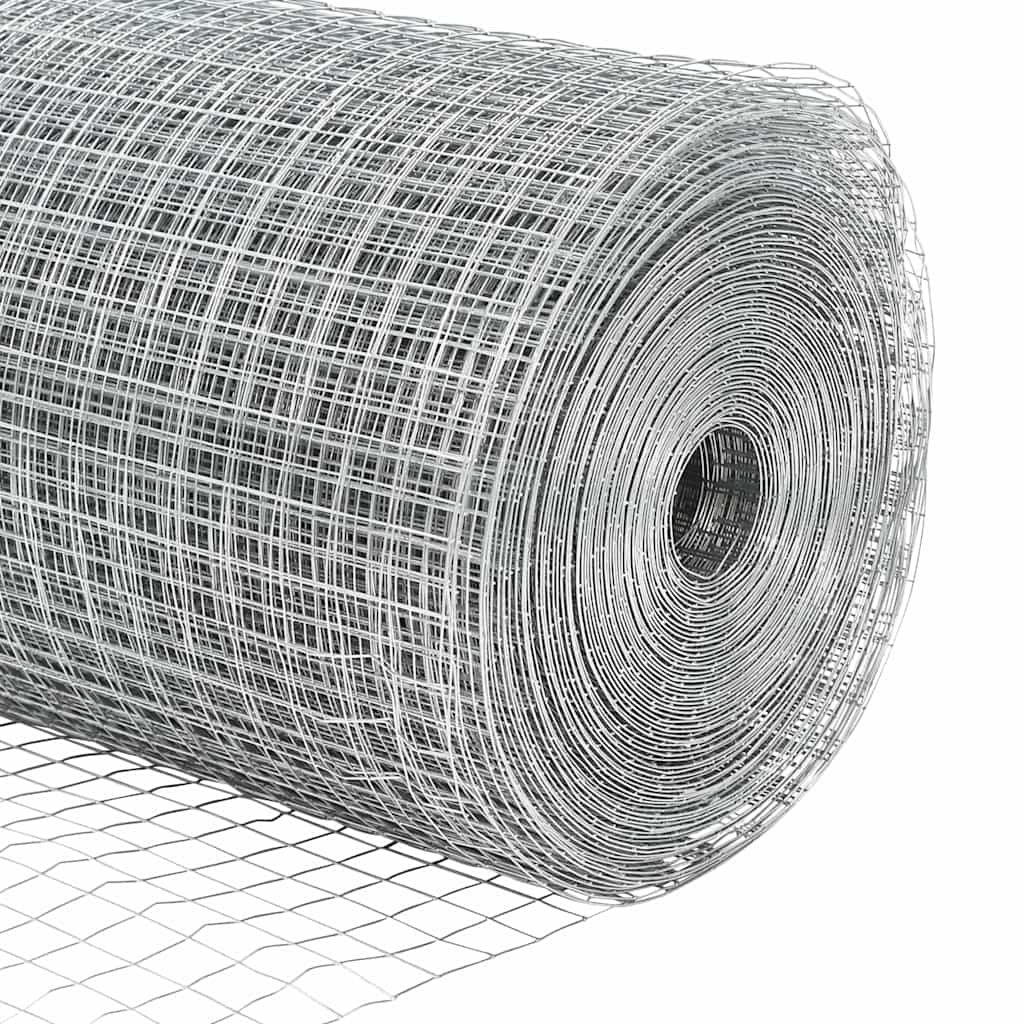 Welded Wire Fence Silver 0.4 x 10 m