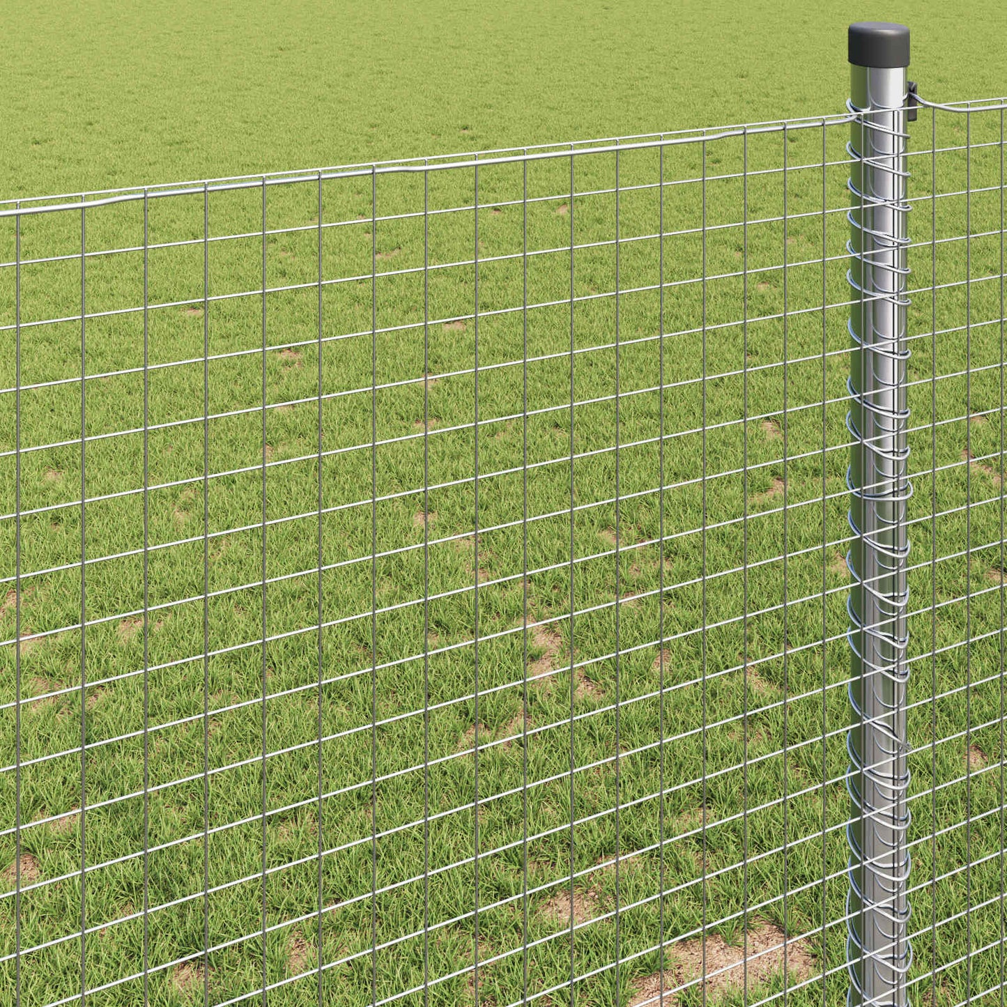 Welded Wire Fence Silver 0.8 x 10 m