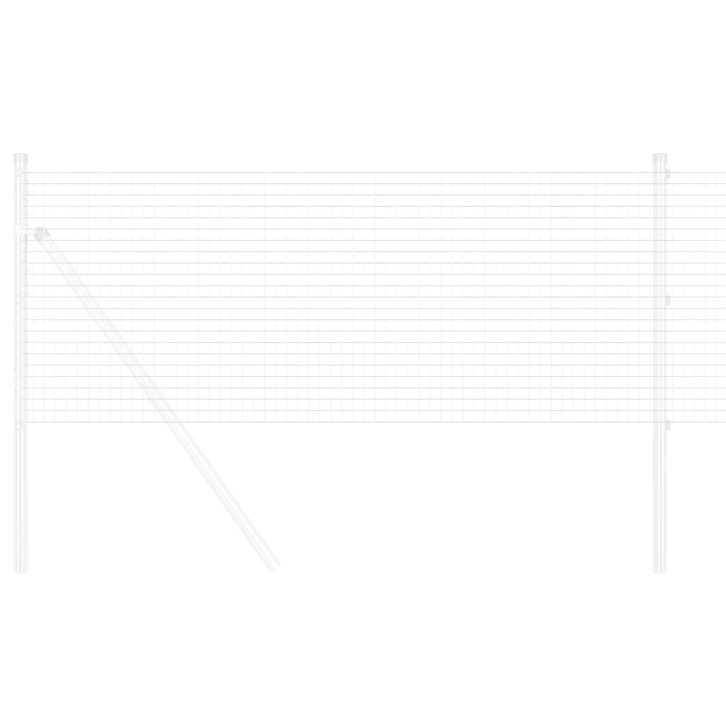 Welded Wire Fence Silver 0.8 x 10 m