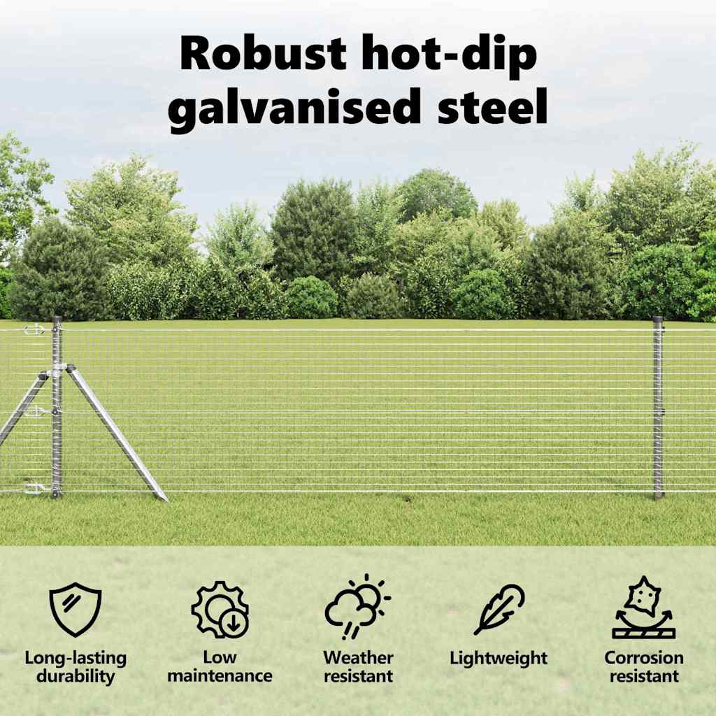 Welded Wire Fence Silver