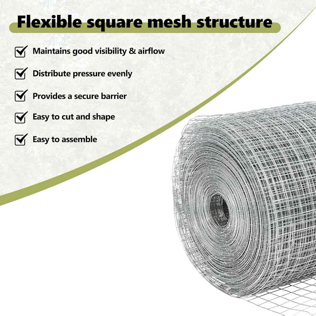 Welded Wire Fence Silver