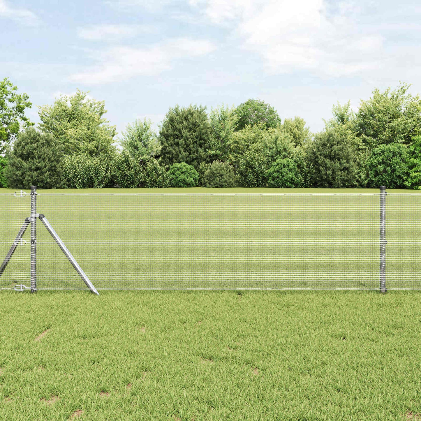 Welded Wire Fence Silver