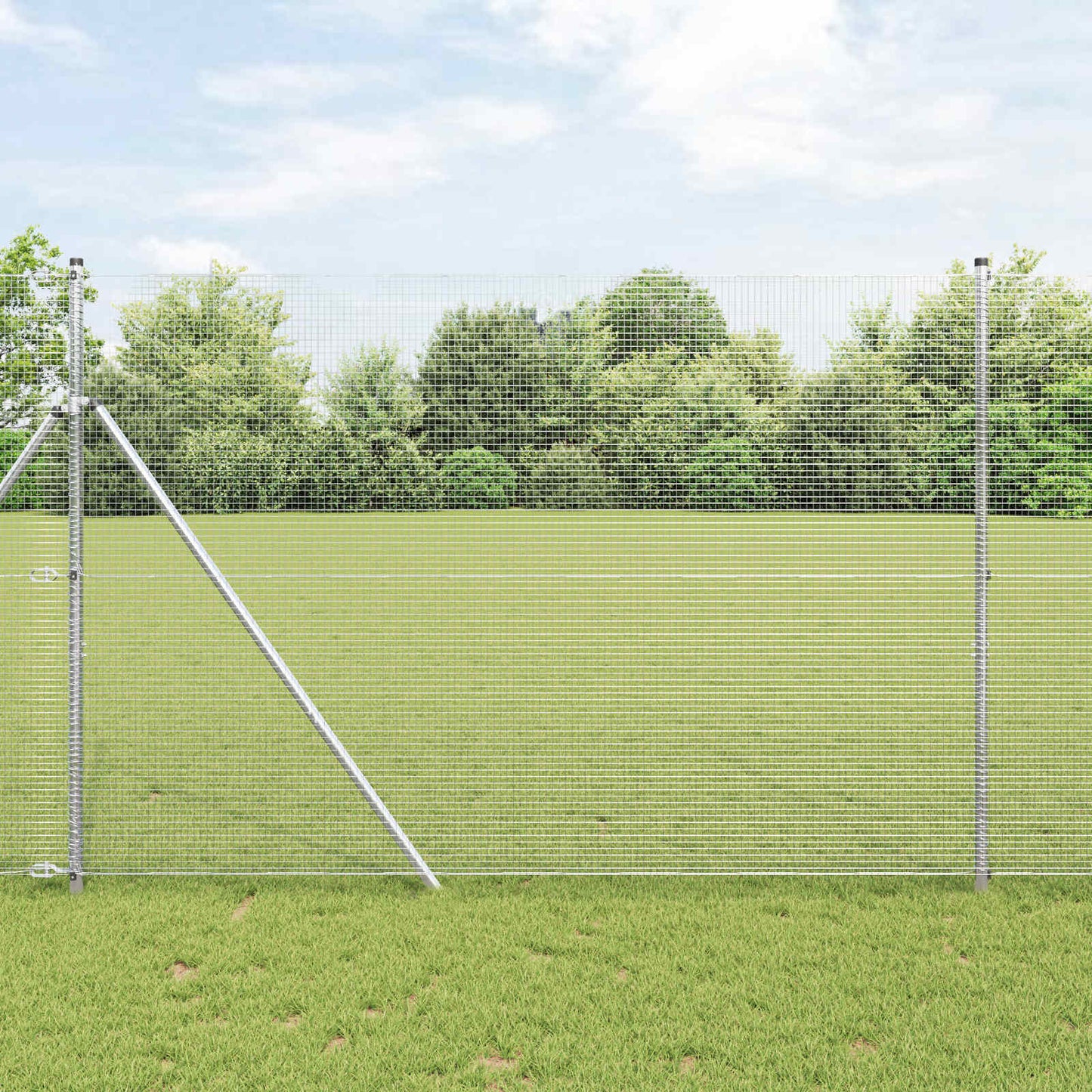 Welded Wire Fence Silver