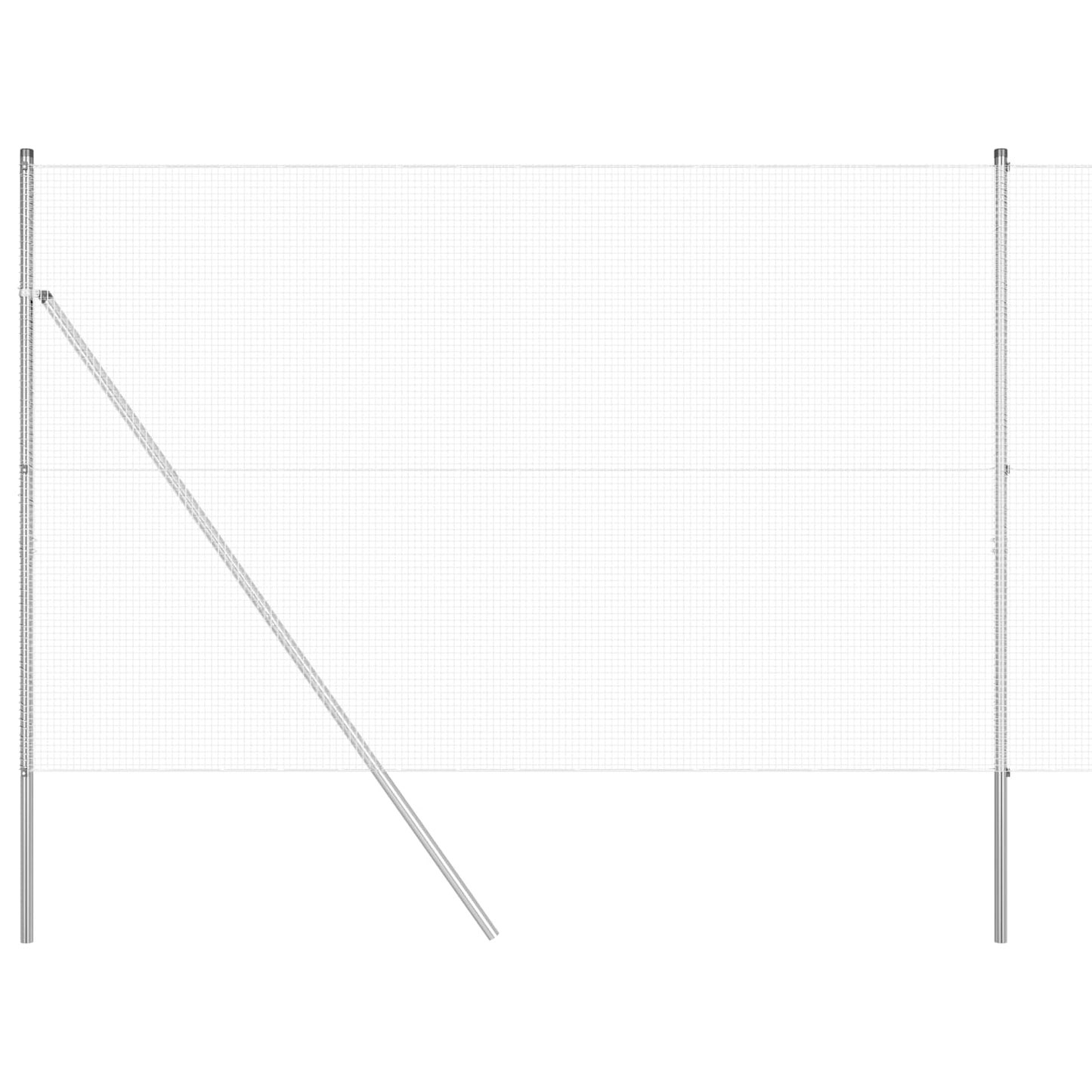 Welded Wire Fence Silver
