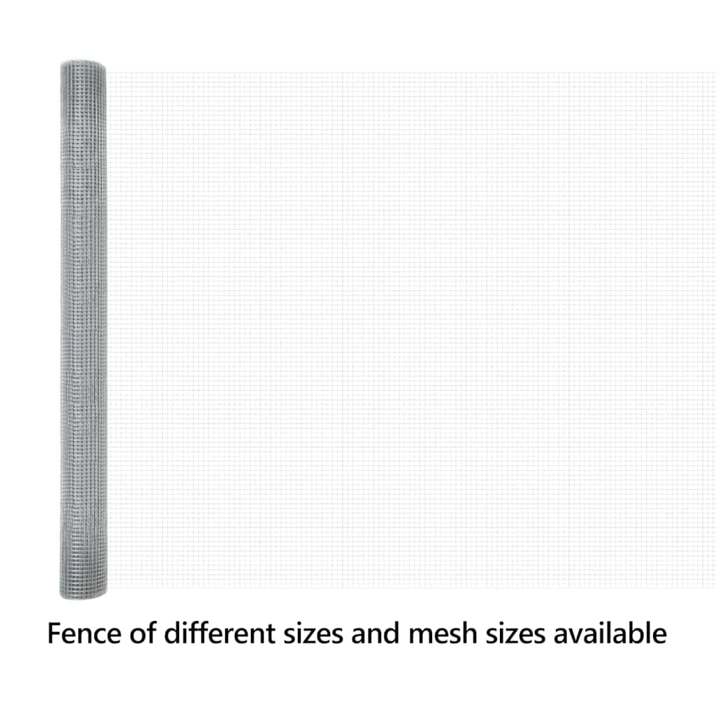 Welded Wire Fence Silver