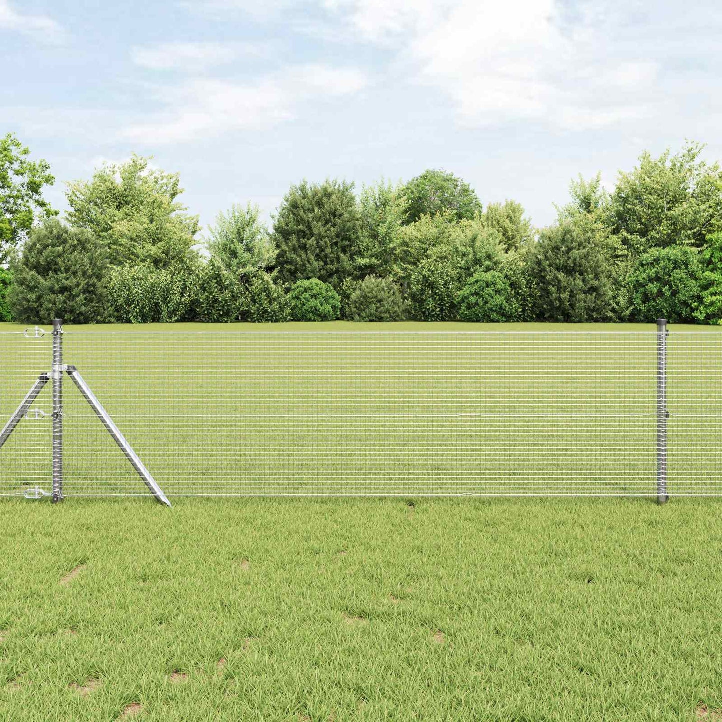 Welded Wire Fence Silver