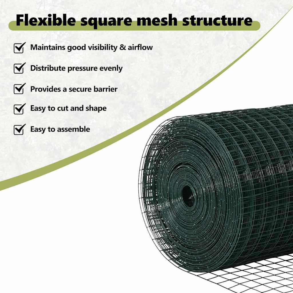 Welded Wire Fence Green