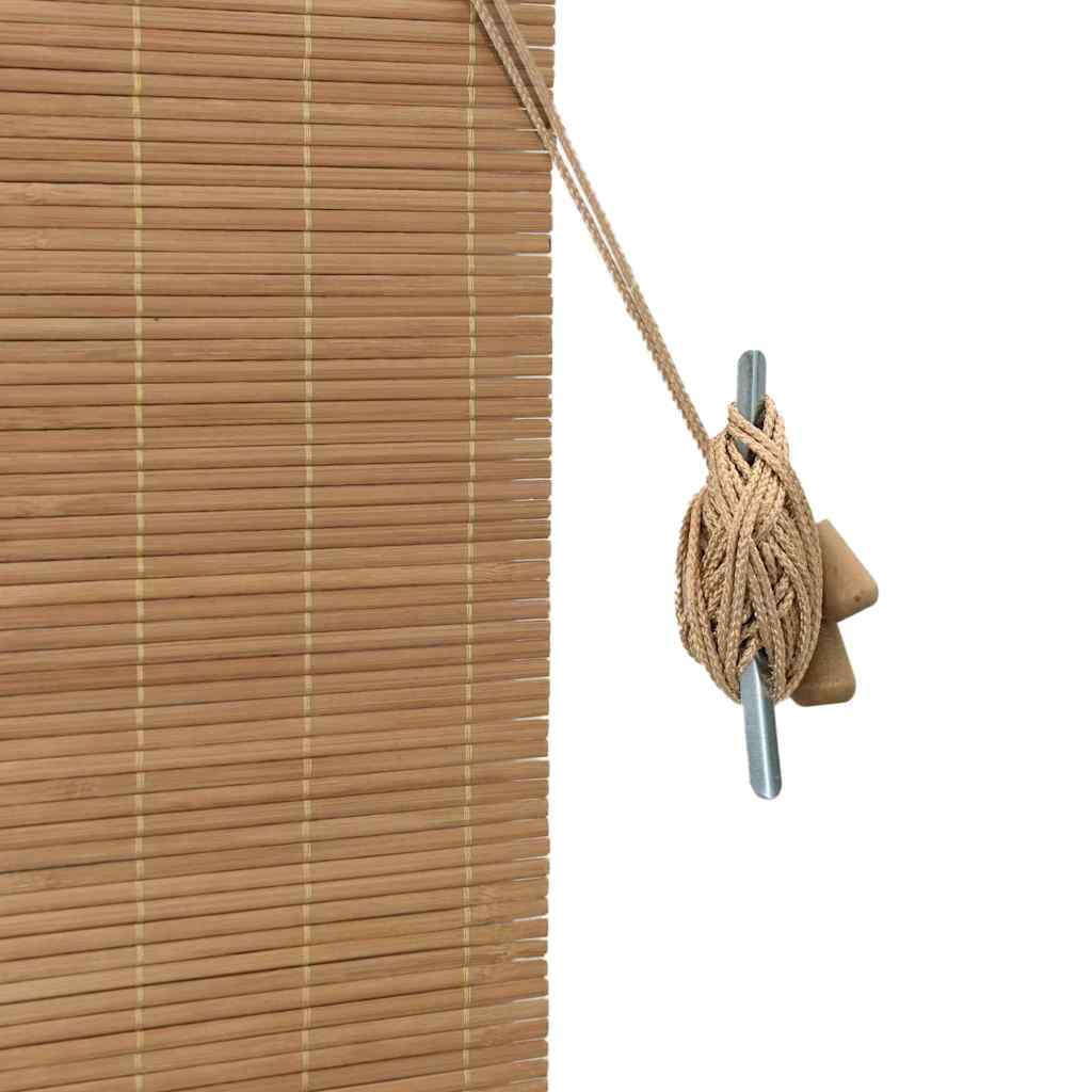 Roller Blind Brown 120 x 220 cm Bamboo