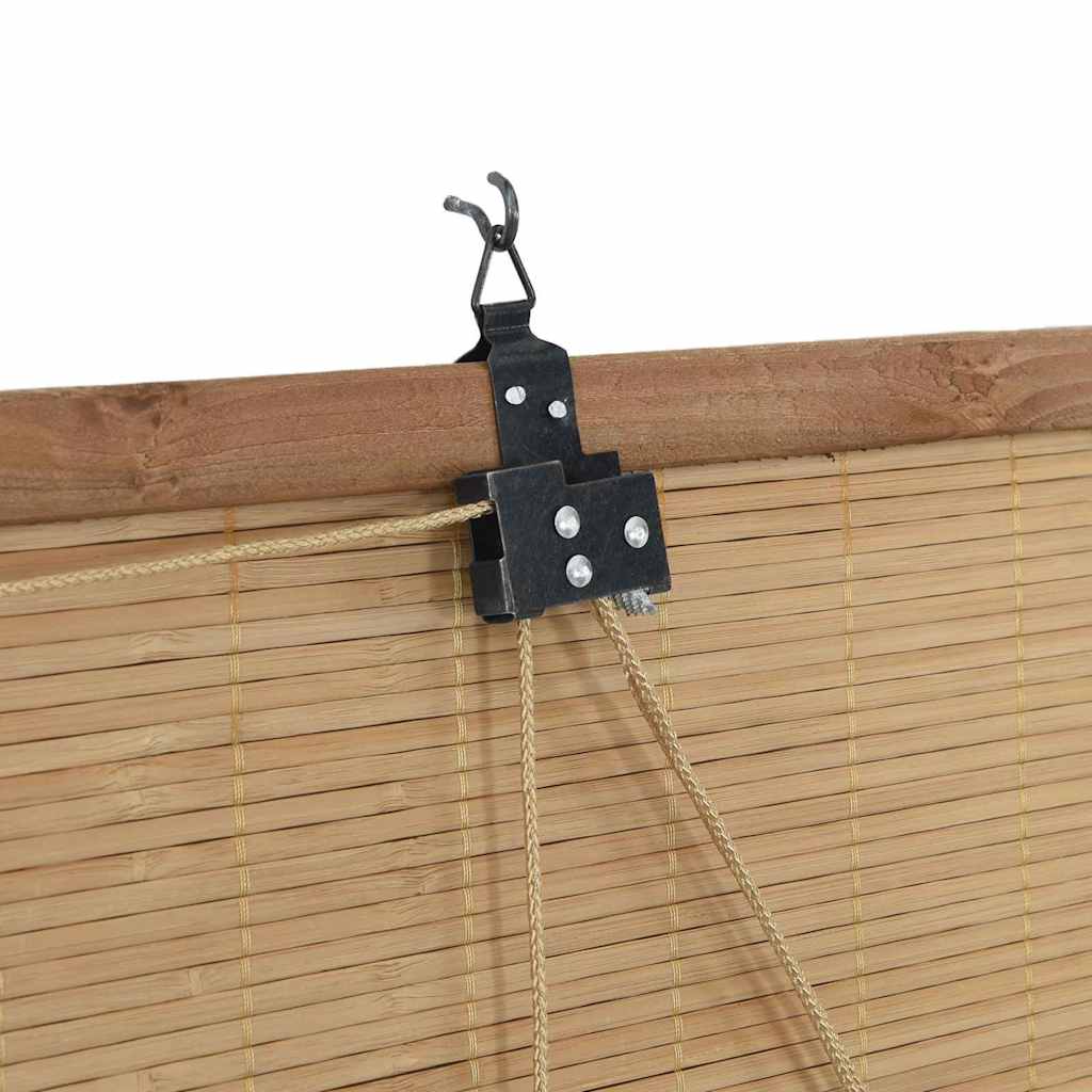 Roller Blind Brown 140 x 220 cm Bamboo