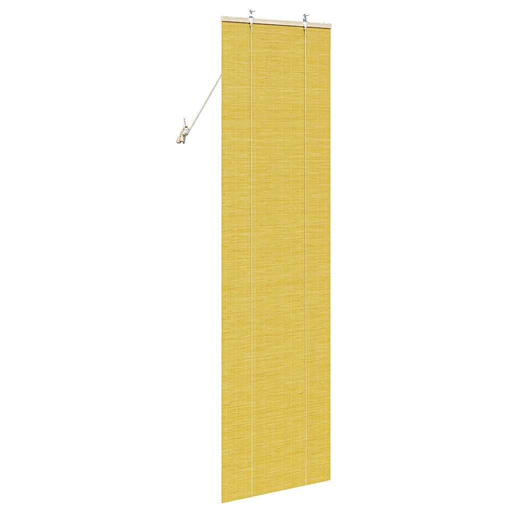 Roller Blind Yellow 60 x 220 cm Bamboo