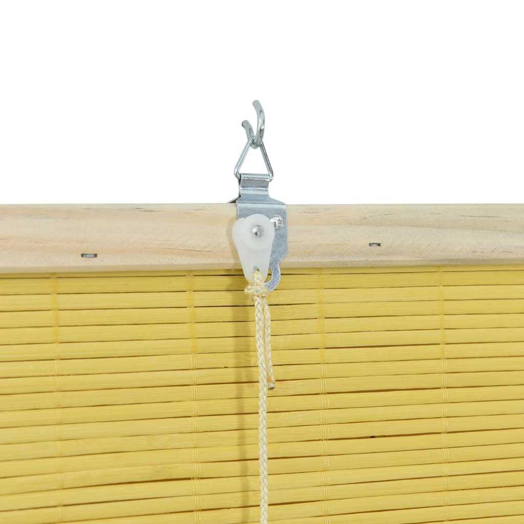 Bamboo Roller Blind Yellow 120 x 160 cm Bamboo