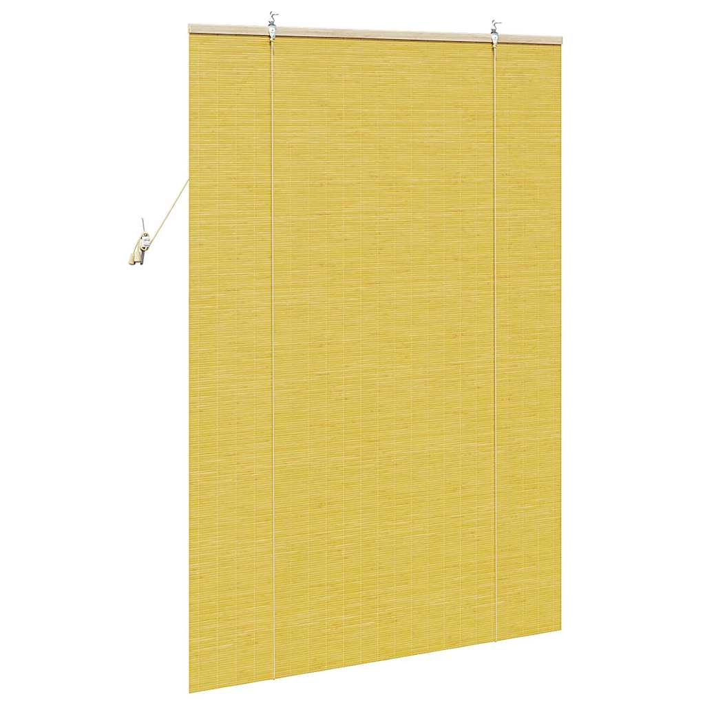 Bamboo Roller Blind Yellow 120 x 160 cm Bamboo
