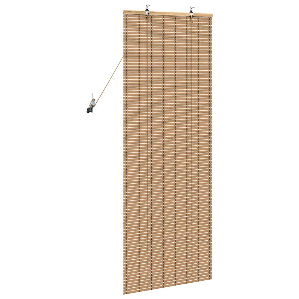 Roller Blind with Curtains Manual Nature 60 x 160 cm Bamboo