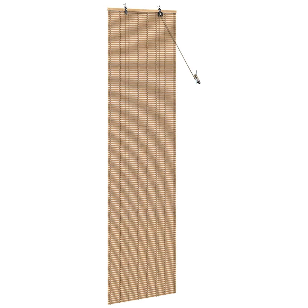 Roller Blind with Curtains Manual Nature 60 x 220 cm Bamboo