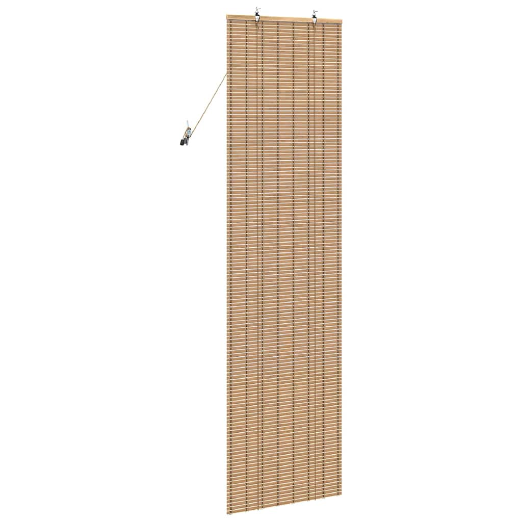 Roller Blind with Curtains Manual Nature 60 x 220 cm Bamboo