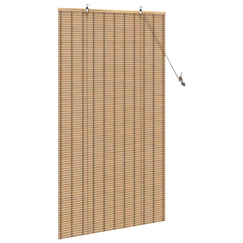 Roller Blind with Curtains Manual Nature 80 x 220 cm Bamboo