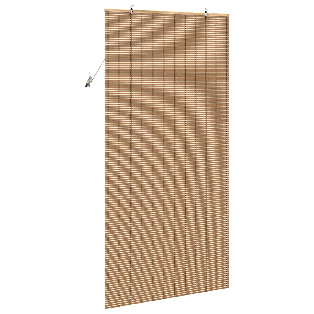 Roller Blind with Curtains Manual Nature 100 x 220 cm Bamboo