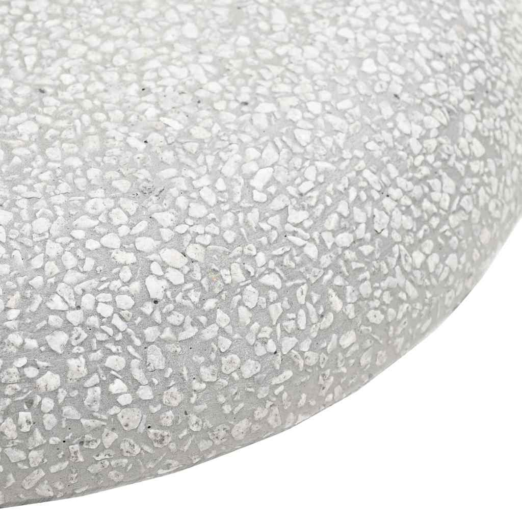 Parasol Base 20.9kg Light Grey Concrete Round