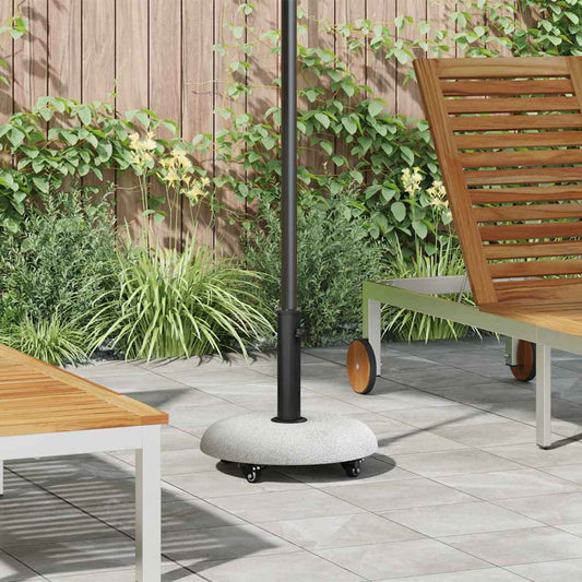 Parasol Base 21 kg Light Grey Concrete Round