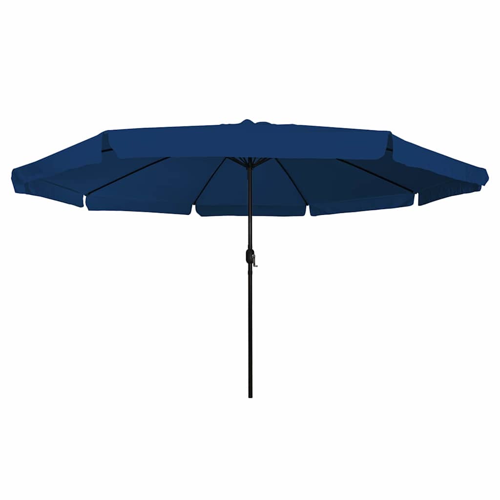 Garden Parasol 394 x 394 x 248 cm Polyester and Steel Azurblau