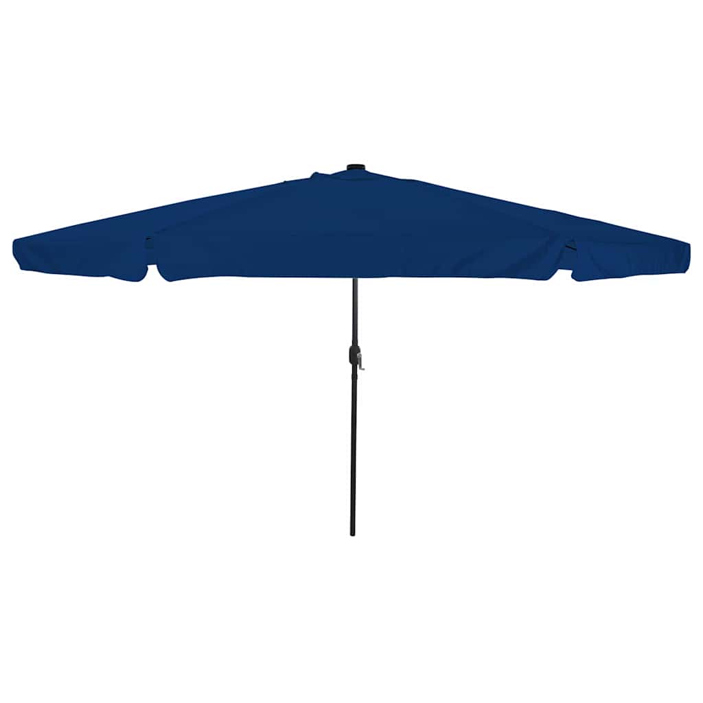 Garden Parasol 395 x 395 x 245 cm Polyester Round Azurblau
