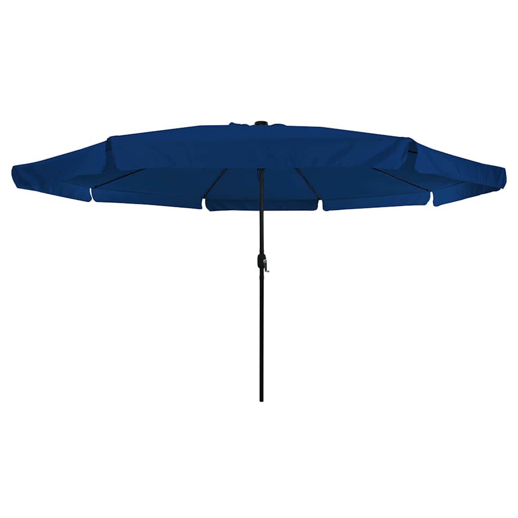 Garden Parasol 395 x 395 x 245 cm Polyester Round Azurblau