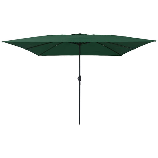 Garden Parasol Green 295 x 295 x 245 cm Polyester and Steel