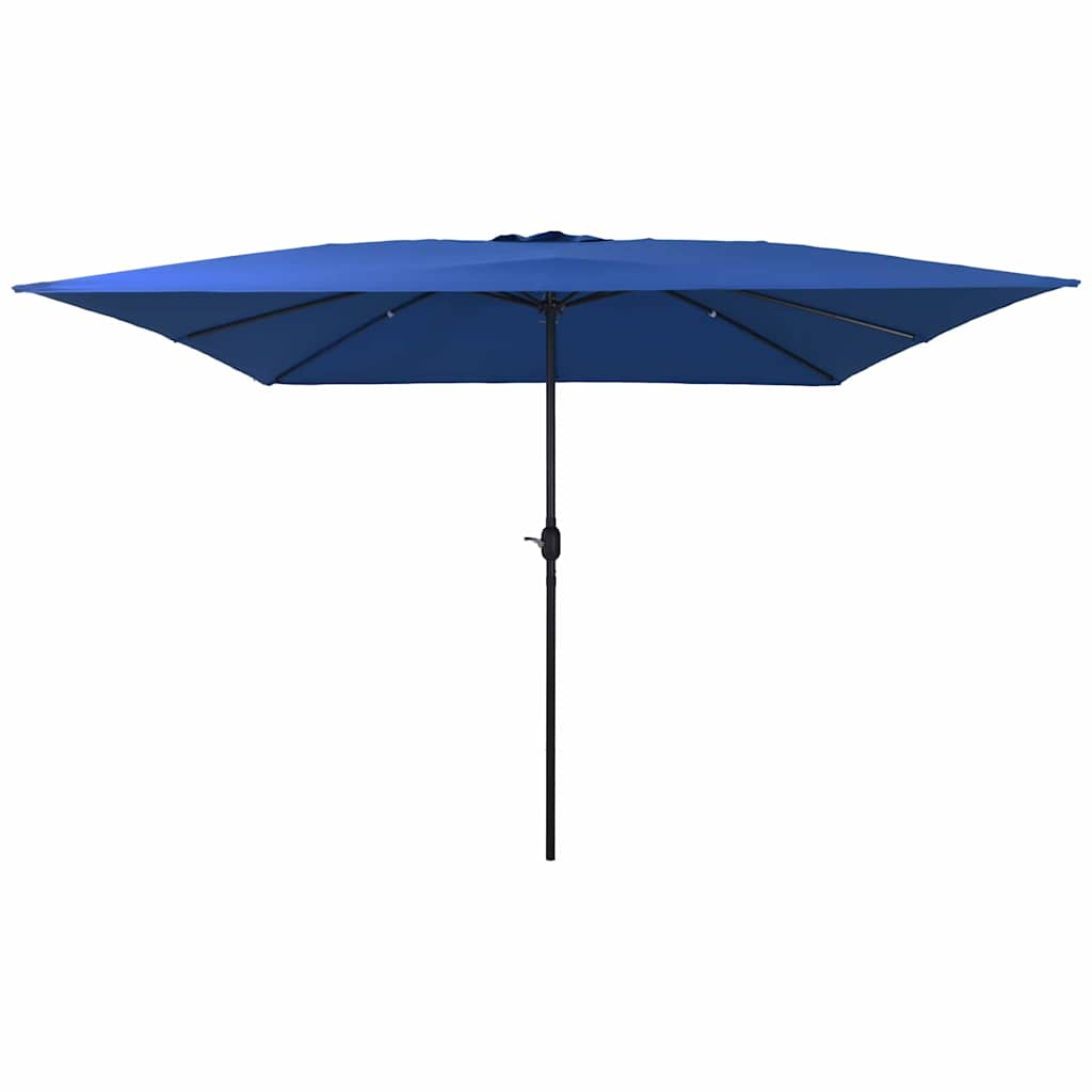 Garden Parasol 295 x 295 x 245 cm Polyester and Steel Azurblau