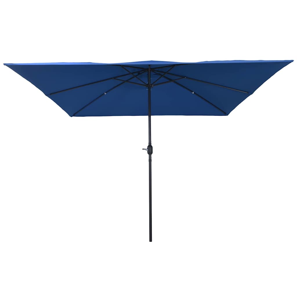 Garden Parasol 295 x 295 x 245 cm Polyester and Steel Azurblau