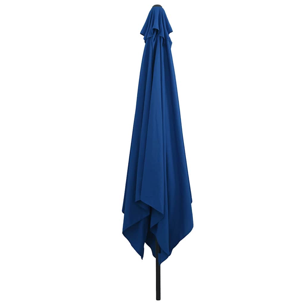 Garden Parasol 295 x 295 x 245 cm Polyester and Steel Azurblau
