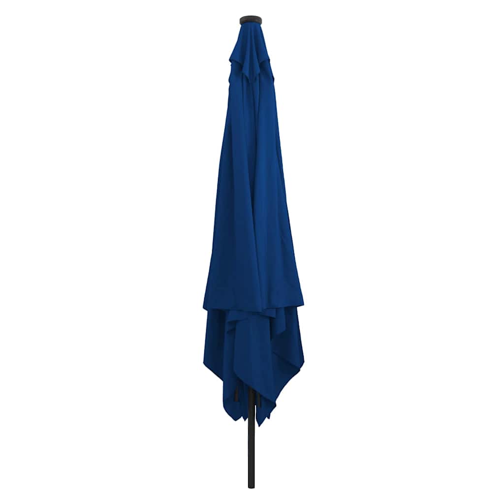 Garden Parasol 295 x 295 x 245 cm Polyester and Steel Azurblau