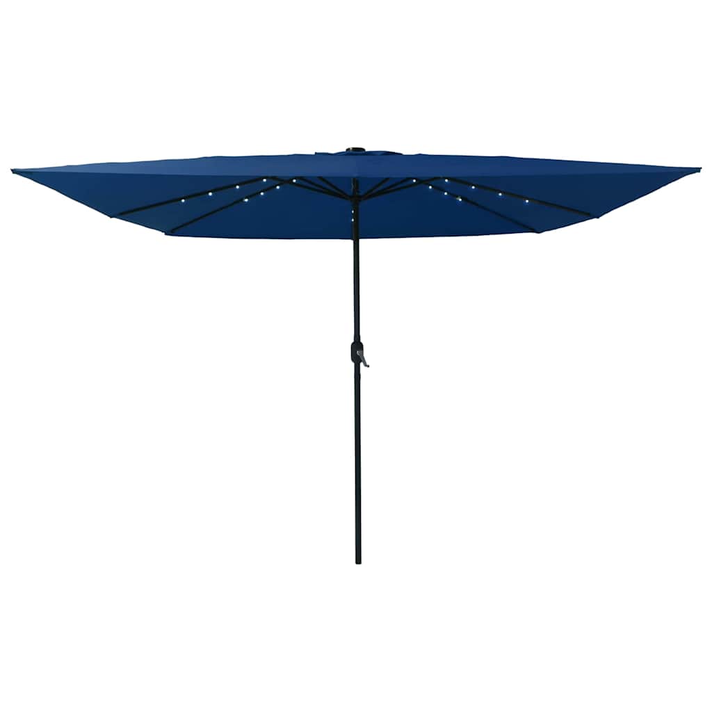 Garden Parasol 295 x 295 x 245 cm Polyester and Steel Azurblau