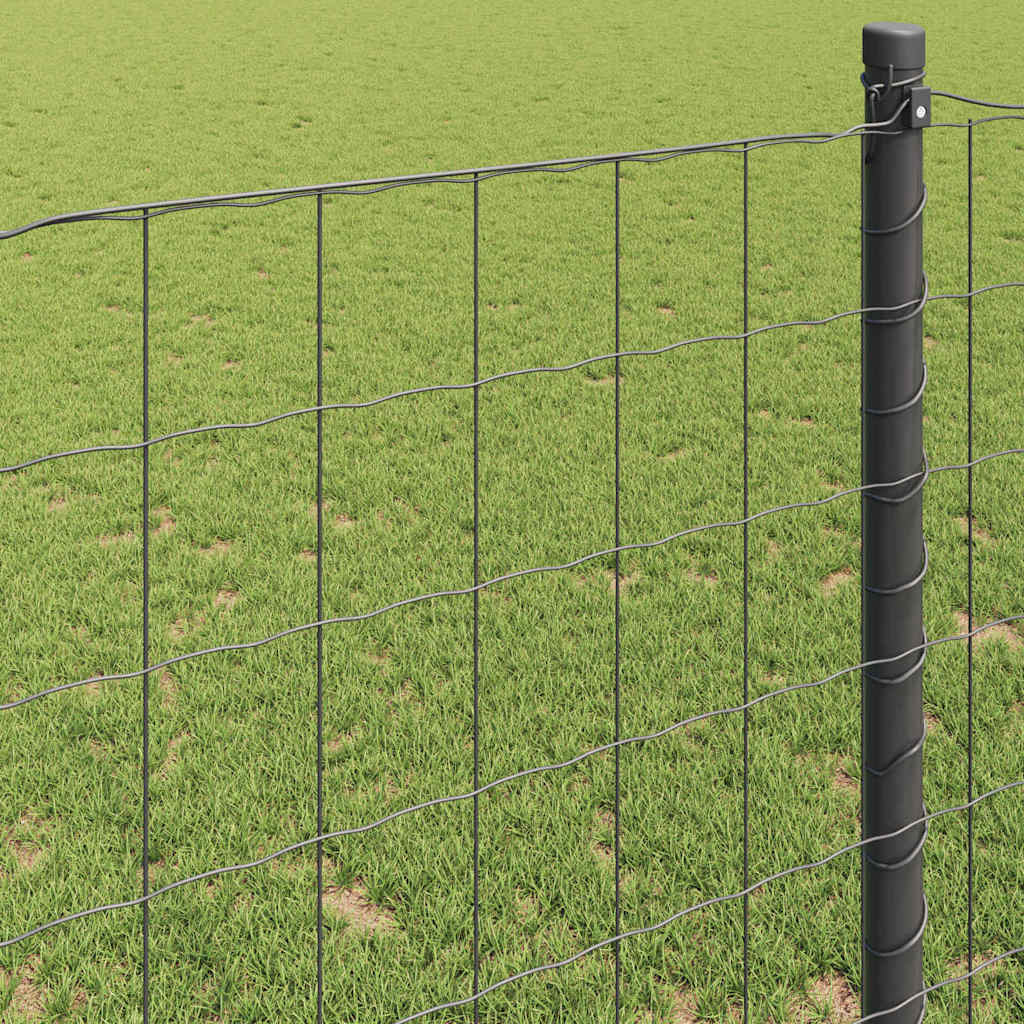 Euro Fence Grey 0.8 x 10 m PVC-coated iron