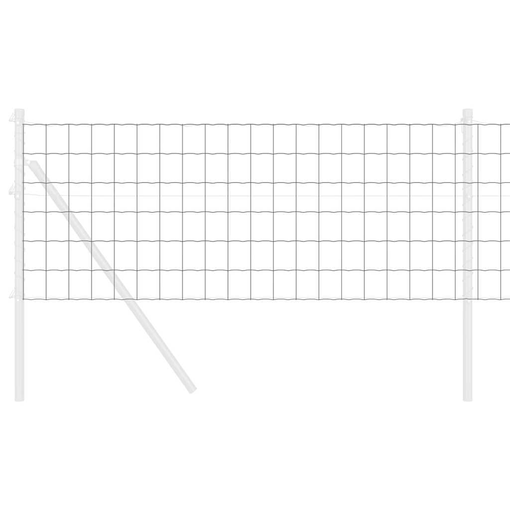 Euro Fence Grey 0.8 x 10 m PVC-coated iron