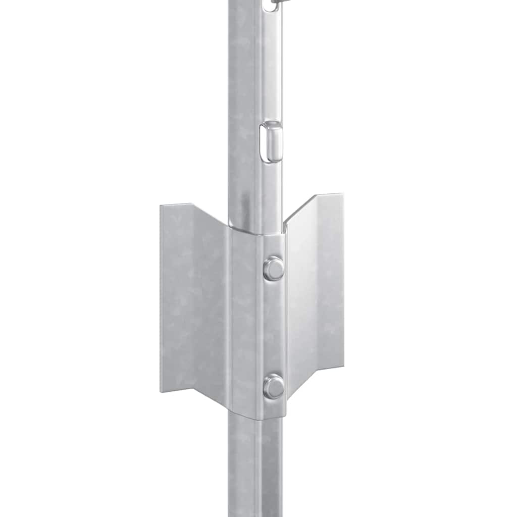 Fence Post 22 pcs Silver 120 cm Steel