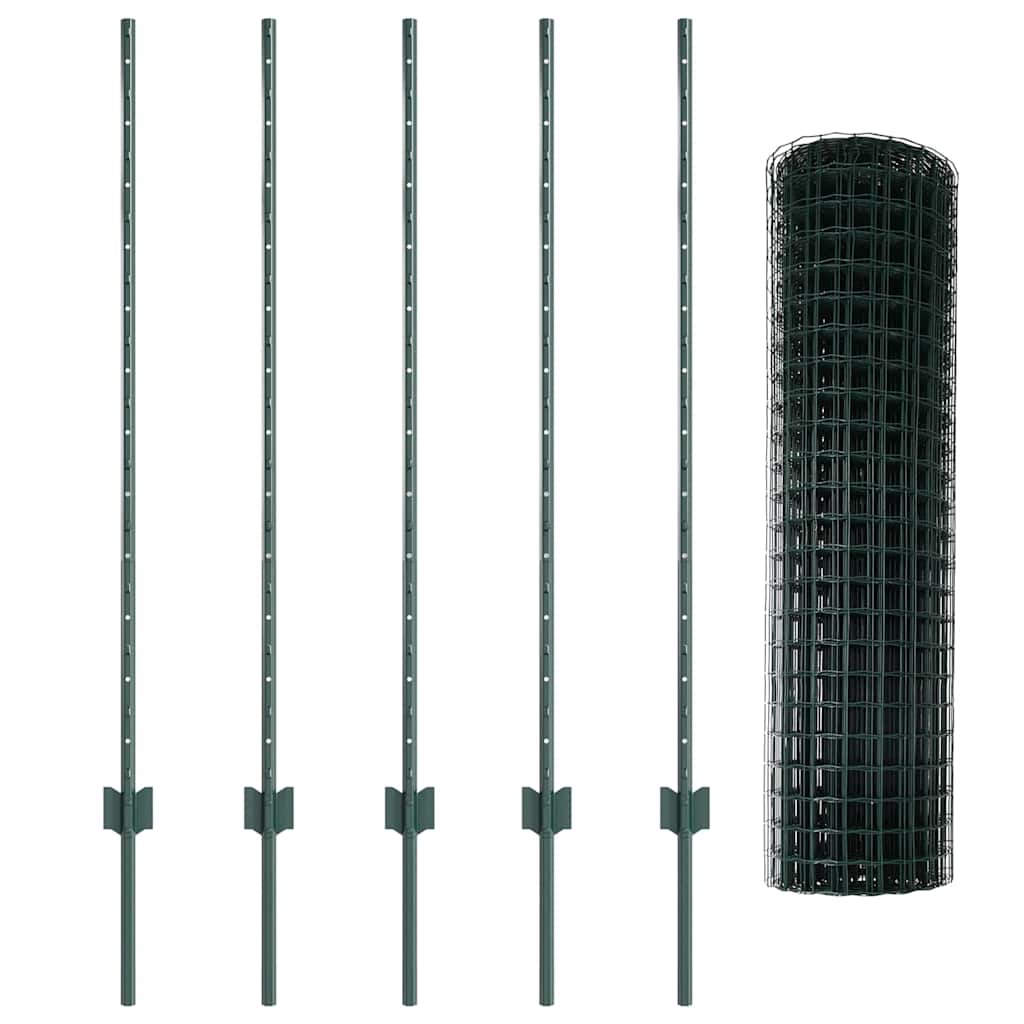 Fence with Post Green